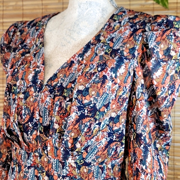 AQUA Floral Chiffon Puff Sleeve Dress 🦋 - Picture 10 of 12